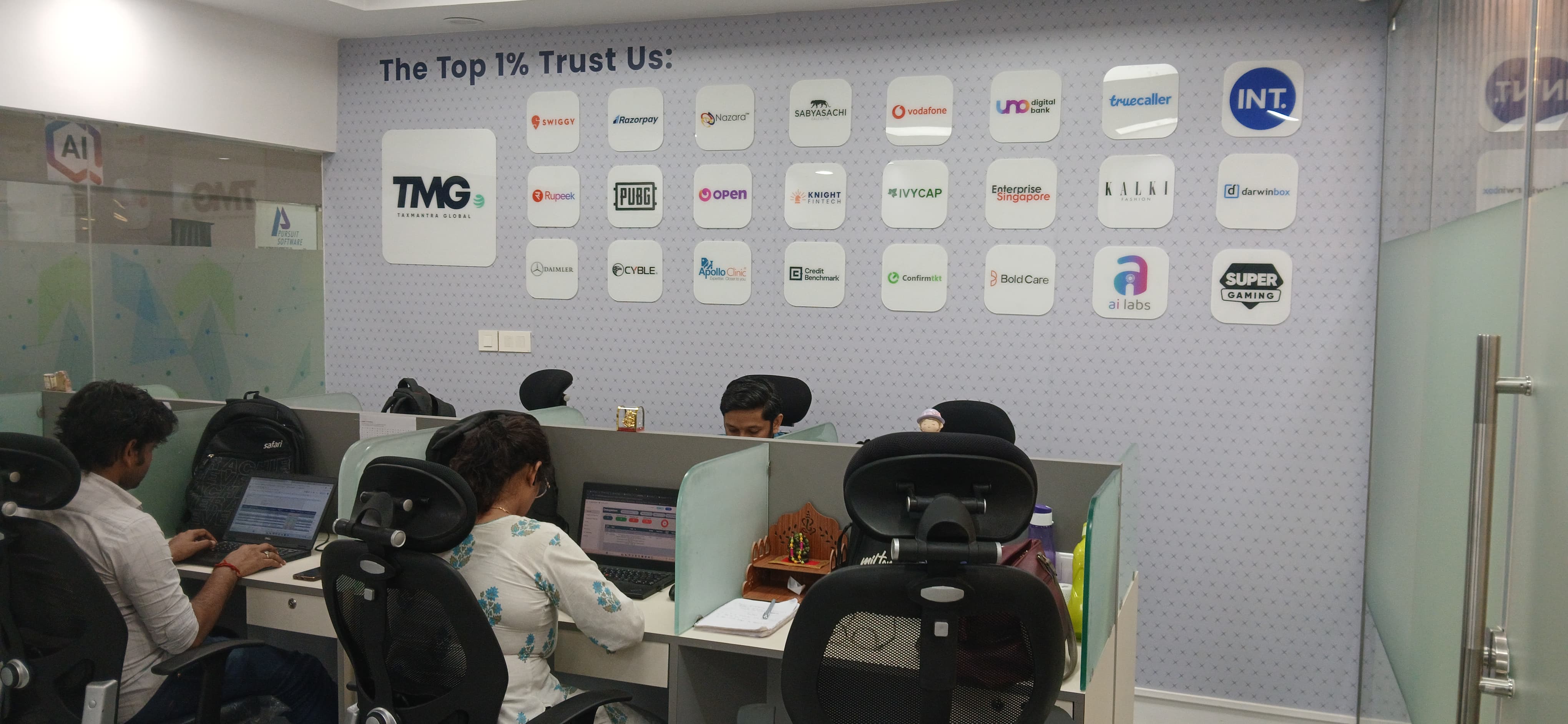 Client Logo Wall, Corridor