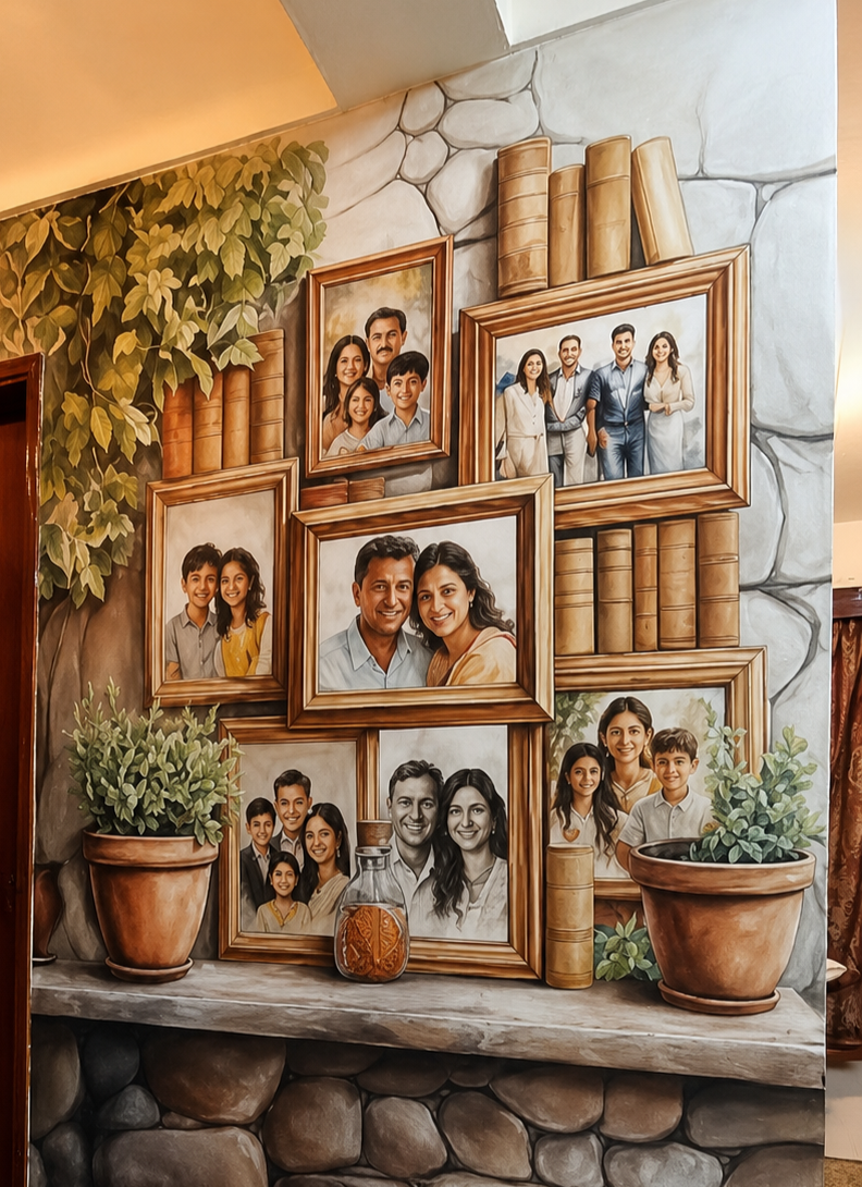 Memory Wall, Family Photographs